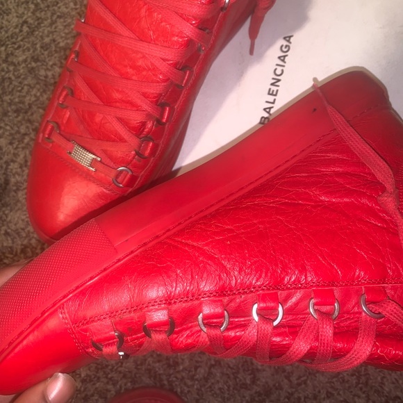 Balenciaga arena opaque rouge paprika